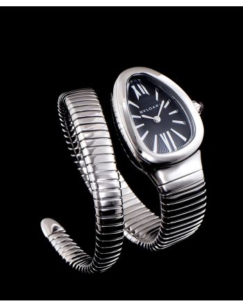 Bvlgari Stainless Steel Automatic Watch Black