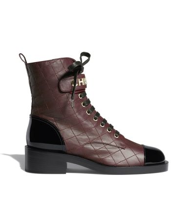 Chanel Women's Combat Boots G45005 Mauve