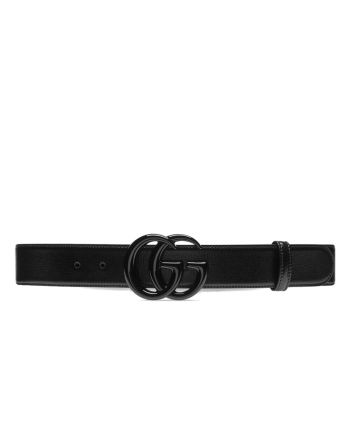 Gucci GG Marmont Wide Belt Black